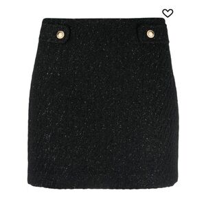 Michael Kors High Waisted Tweed Mini Skirt